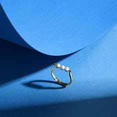 Morellato Okouzlující pozlacený prsten Perla SAWM11 (Obvod 56 mm)