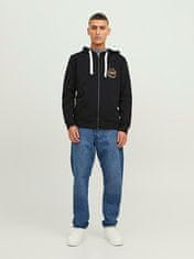 Jack&Jones Pánská mikina JJMIKK Regular Fit 12236179 Black (Velikost S)