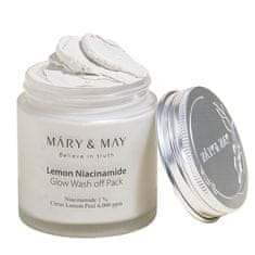 MÁRY & MAY Rozjasňující pleťová maska Lemon Niacinamide Glow Wash off Pack 125 g