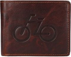 Lagen Pánská kožená peněženka 66-6535/M BRN BICYCLE