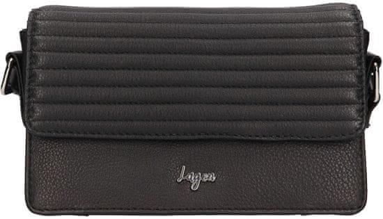 Lagen Dámská kožená crossbody kabelka BLC/2196 BLK