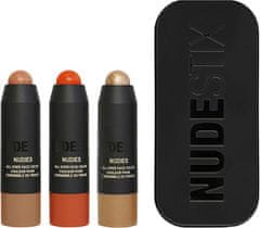 NUDESTIX Dárková sada dekorativní kosmetiky Beachy Nudes 3 ks