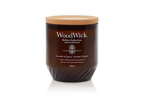 Woodwick Vonná svíčka ReNew sklo střední Lavender & Cypress 184 g