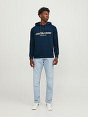 Jack&Jones Pánská mikina JORLAKEWOOD Relaxed Fit 12246802 Sky Captain (Velikost XXL)