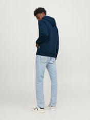 Jack&Jones Pánská mikina JORLAKEWOOD Relaxed Fit 12246802 Sky Captain (Velikost XXL)