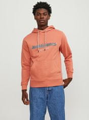 Jack&Jones Pánská mikina JORLAKEWOOD Relaxed Fit 12246802 Ginger (Velikost XL)