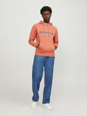 Jack&Jones Pánská mikina JORLAKEWOOD Relaxed Fit 12246802 Ginger (Velikost XL)