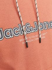 Jack&Jones Pánská mikina JORLAKEWOOD Relaxed Fit 12246802 Ginger (Velikost XL)
