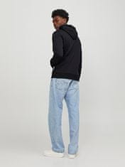 Jack&Jones Pánská mikina JORLAKEWOOD Relaxed Fit 12246802 Black (Velikost XXL)