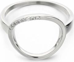 MOISS Elegantní stříbrný prsten se zirkony R0001901 (Obvod 48 mm)