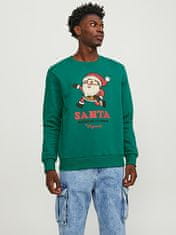 Jack&Jones Pánská mikina JORXMAS Standard Fit 12247523 Alpine Green (Velikost S)