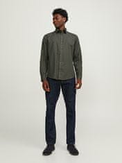 Jack&Jones Pánská košile JPRBLABELFAST Comfort Fit 12239027 Olive Night (Velikost S)