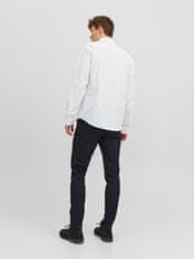 Jack&Jones Pánská košile JPRBLABELFAST Comfort Fit 12239027 White (Velikost L)