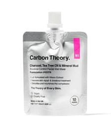 Carbon Theory Minerální bahenní maska Charcoal, Tea Tree Oil & Mineral Mud Breakout Control (Facial Wet Mask) 50 m