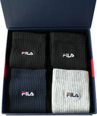 FILA 4 PACK - pánské ponožky FB4405/4-999 (Velikost 39-42)