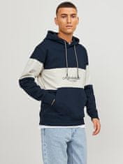 Jack&Jones Pánská mikina JORLAKEWOOD Relaxed Fit 12246802 Sky Captain BLOCKING (Velikost L)