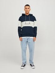 Jack&Jones Pánská mikina JORLAKEWOOD Relaxed Fit 12246802 Sky Captain BLOCKING (Velikost L)