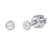 Silvego Stříbrné náušnice pecky se Swarovski Zirconia 2,5 mm SILVEGO706025W (šroubek)