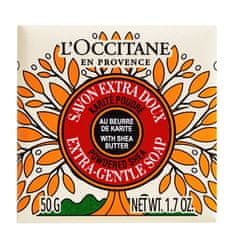 LOccitane EnProvence Jemné tuhé mýdlo Powdered Shea (Extra-Gentle Soap) 50 g