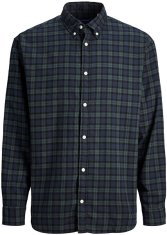 Jack&Jones Pánská košile JORCOZY Wide Fit 12246648 Navy Blazer (Velikost XXL)