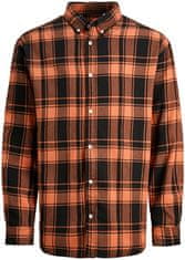 Jack&Jones Pánská košile JORCOZY Wide Fit 12246648 Ginger (Velikost XXL)