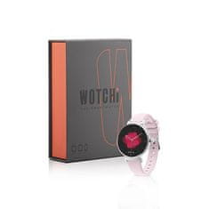 Wotchi AMOLED Smartwatch DM70 – Silver - Pink