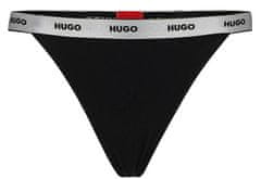 Hugo Boss 3 PACK - dámská tanga HUGO 50502802-001 (Velikost XXL)