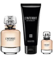 Givenchy L´Interdit - EDP 50 ml + tělové mléko 75 ml + EDP 10 ml