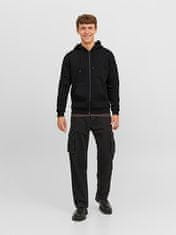 Jack&Jones Pánská mikina JJEBRADLEY Relaxed Fit 12249342 Black (Velikost L)