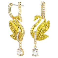 Swarovski Úchvatné labutí náušnice 2v1 s krystaly Iconic Swan 5647543