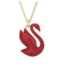 Swarovski Oslnivý pozlacený náhrdelník s Labutí Iconic Swan 5649773