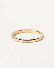 PDPAOLA Minimalistický pozlacený prsten Lea Essentials AN01-811 (Obvod 50 mm)