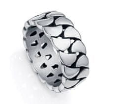 Viceroy Originální pánský prsten z oceli Beat 14053A02 (Obvod 60 mm)