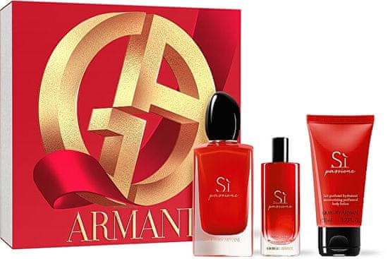 Giorgio Armani Sì Passione - EDP 100 ml + tělové mléko 50 ml + EDP 15 ml