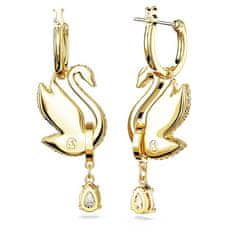 Swarovski Úchvatné labutí náušnice 2v1 s krystaly Iconic Swan 5647543