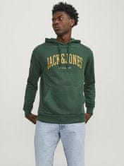 Jack&Jones Pánská mikina JJEJOSH Relaxed Fit 12236513 Dark Green (Velikost M)