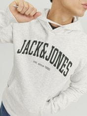 Jack&Jones Pánská mikina JJEJOSH Relaxed Fit 12236513 White Melange (Velikost L)