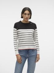 Vero Moda Dámský svetr VMALMA Regular Fit 10300043 Snow White (Velikost XS)