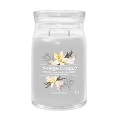 Yankee Candle Aromatická svíčka Signature sklo velké Smoked Vanilla & Cashmere 567 g