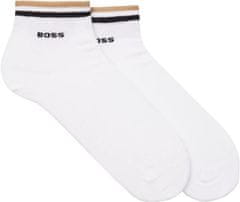 Hugo Boss 2 PACK - pánské ponožky BOSS 50491195-100 (Velikost 39-42)