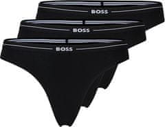 Hugo Boss 3 PACK - dámská tanga BOSS 50510030-001 (Velikost L)