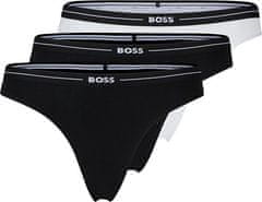 Hugo Boss 3 PACK - dámské kalhotky BOSS Brief 50510016-120 (Velikost L)