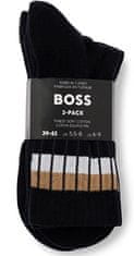 Hugo Boss 3 PACK - pánské ponožky BOSS 50510692-001 (Velikost 39-42)