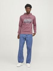 Jack&Jones Pánská mikina JELOGO Standard Fit 12233597 Mesa Rose (Velikost M)