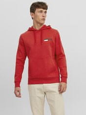 Jack&Jones Pánská mikina JJECORP Standard Fit 12233599 True Red (Velikost L)