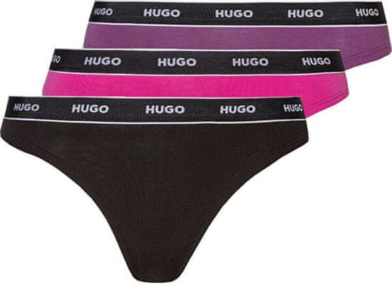 Hugo Boss 3 PACK - dámská tanga HUGO 50480150-985