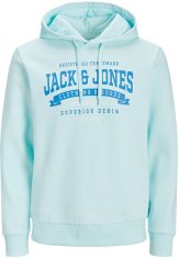 Jack&Jones Pánská mikina JJELOGO Standard Fit 12233597 Soothing Sea (Velikost L)