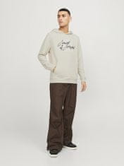 Jack&Jones Pánská mikina JJZURI Standard Fit 12247796 Moonbeam (Velikost L)