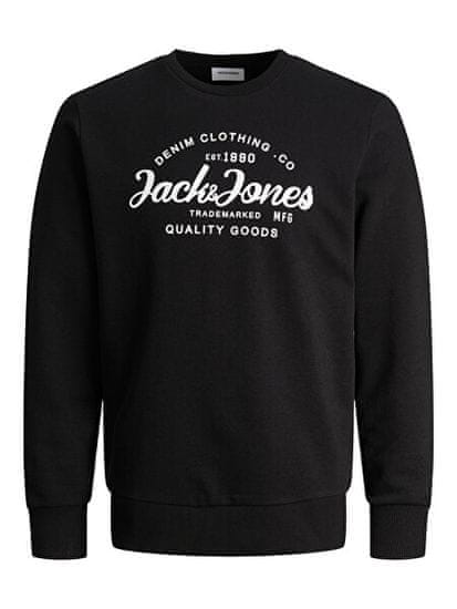 Jack&Jones Pánská mikina JJFOREST Standard Fit 12248002 Black