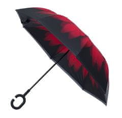 Blooming Brollies Dámský holový deštník Inside Out Red Daisy Umbrella EDIORD